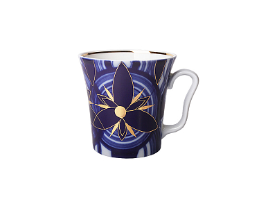 Бокал с блюдцем 360 мл форма Ленинградский рисунок Вертолет арт. 81.10494.00.1