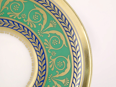 Чашка с блюдцем чайная 240 мл форма Александрия рисунок Золотой 52 арт. 81.19203.00.1