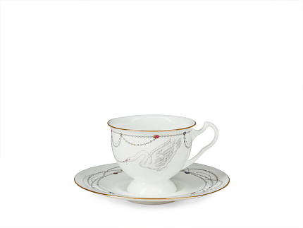 Сервиз чайный форма Айседора рисунок Волшебное лебединое озеро, 6 персон 14 предметов, арт. 81.26092.00.1