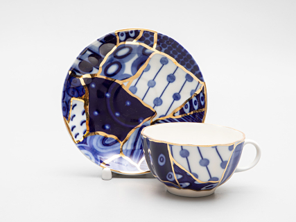 Чашка с блюдцем форма Тюльпан рисунок Байкал 2, арт. 81.29248.00.1, 