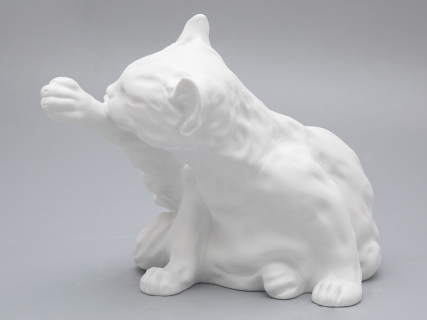 Скульптура форма Кот Белый бисквит, арт 82.47392.00.1, 
