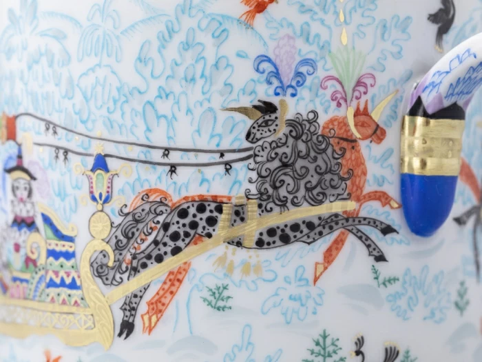 Чайник заварочный, форма Гербовая, рисунок Зимние забавы арт. 80.07795.00.1, 