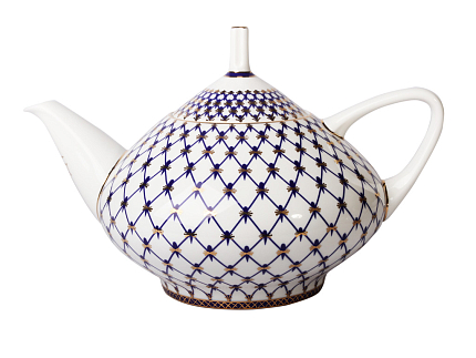 Сервиз чайный форма Купольная рисунок Кобальтовая сетка, 6 персон 14 предметов, арт. 81.21513.00.1