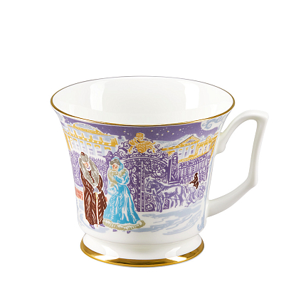 Сервиз чайный форма Юлия рисунок Серебряные коньки, 6 персон 14 предметов арт. 81.29098.00.1