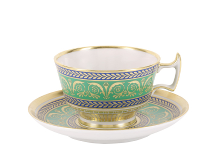 Чашка с блюдцем чайная 240 мл форма Александрия рисунок Золотой 52 арт. 81.19203.00.1, 