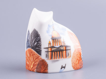 Скульптура Кот идущий, рисунок Осень в городе, арт 82.88384.00.1, 