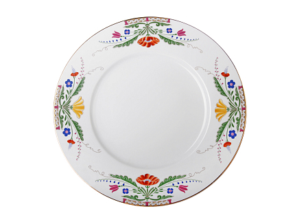 Тарелка мелкая 270 мм форма Европейская-2 рисунок Замоскворечье арт. 80.85337.00.1