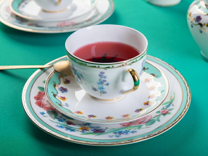 Сервиз чайный форма Весенняя 2 рисунок Улыбка флоры,  6 персон 20 предметов, арт. 81.30750.00.1, 