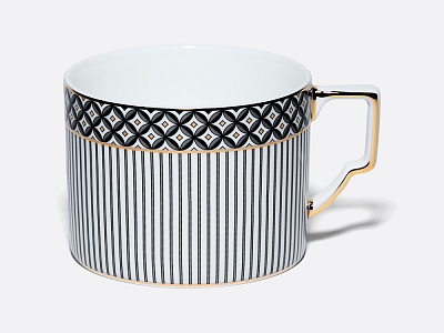 Чашка с блюдцем чайная 260 мл, форма Элегия, рисунок Elegant, арт. 81.34729.00.1