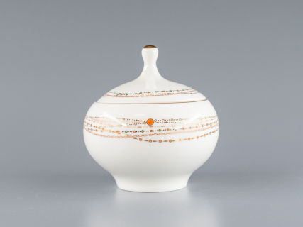 Сахарница форма Яблочко, рисунок Золотой медальон 250 мл арт. 80.65392.00.1, 