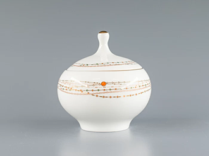 Сахарница форма Яблочко, рисунок Золотой медальон 250 мл арт. 80.65392.00.1, 