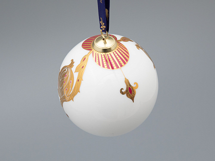 Новогодний Шар в подарочной упаковке, рисунок Рождественские узоры, арт 81.33344.00.1