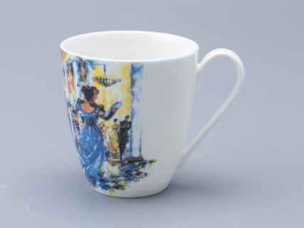 Бокал форма Вариации 450 мл рисунок Бал Пушкинских героев, арт 80.01237.00.1, 