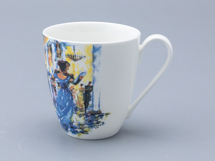 Бокал форма Вариации 450 мл рисунок Бал Пушкинских героев, арт 80.01237.00.1