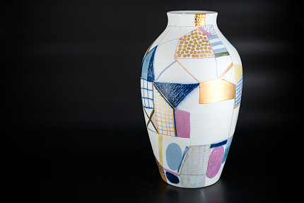 Ваза Город на форме Ламповая, арт 60.15595.00.1