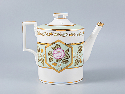 Сервиз чайный форма Гербовая рисунок Нефритовый фон, 6 персон 20 предметов, арт. 81.20900.00.1