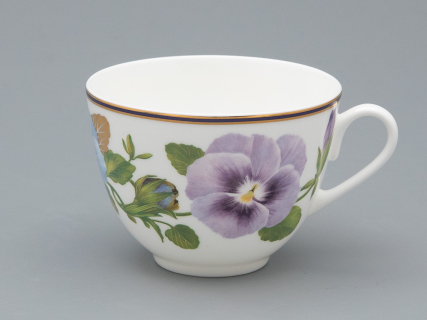 Чашка с блюдцем чайная форма Весенняя 2 рисунок Виола 2, арт. 81.34139.00.1, 