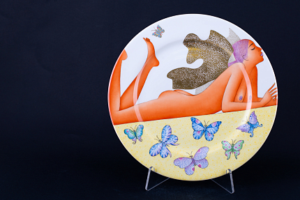 Декоративная тарелка Энтомология №7, на форме Mazarin, арт 60.11898.00.1