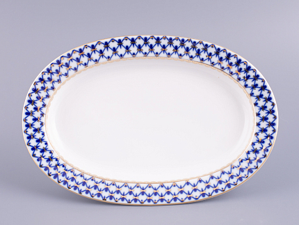 Блюдо овальное Молодежная Кобальтовая сетка 280 мм арт. 80.06932.00.1