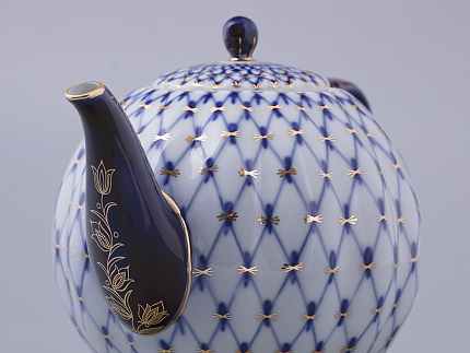 Чайник доливной Тюльпан Кобальтовая сетка 2000 мл арт. 80.00232.00.1