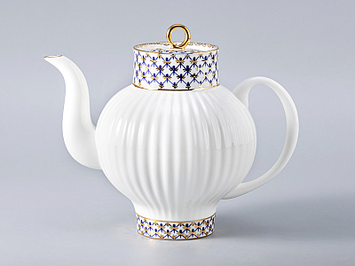 Сервиз чайный Волна Кобальтовая сетка, 6 персон 20 предметов, арт. 81.20893.00.1