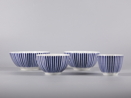 Четырех-предметный комплект Салатников, форма Тюльпан рисунок Французик, арт. 81.30806.00.1, 