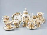 Сервиз кофейный, форма Классическая-2, рисунок Золотые бабочки, 6 персон 20 предметов  арт. 81.13777.00.1, 