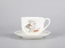 Чашка с блюдцем чайная 335 мл форма Ландыш рисунок Саночки арт. 81.30680.00.1, 