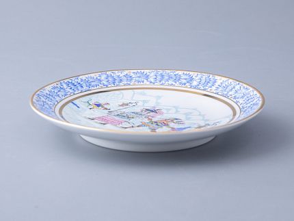 Тарелка декоративная 195 мм форма Эллипс рисунок Зимняя фантазия арт. 80.09998.00.1