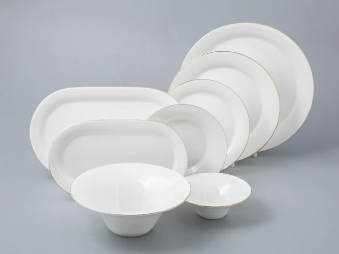 Сервиз столовый форма Юлиана рисунок Золотая лента 2 на 6 персон 24 предмета арт. 81.31686.00.1, 