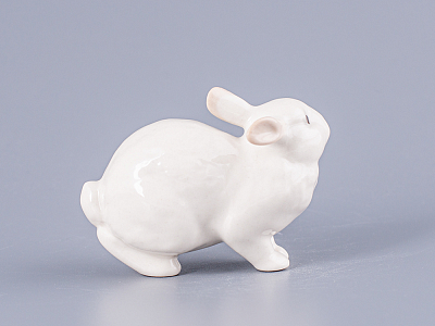 Скульптура Кролик ушастик белый арт. 82.68839.00.1