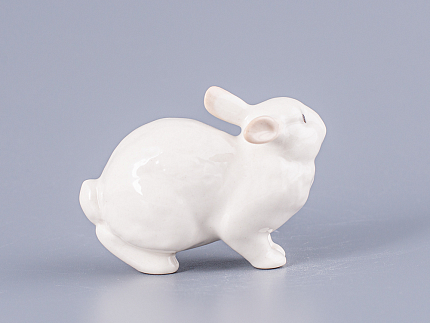 Скульптура Кролик ушастик белый арт. 82.68839.00.1