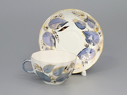 Чашка с блюдцем чайная 250 мл форма Тюльпан рисунок Лунный арт. 81.10024.00.1