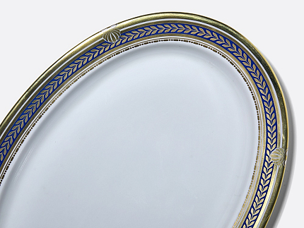 Блюдо овальное Молодежная Золотой 52 350 мм арт. 80.65358.00.1