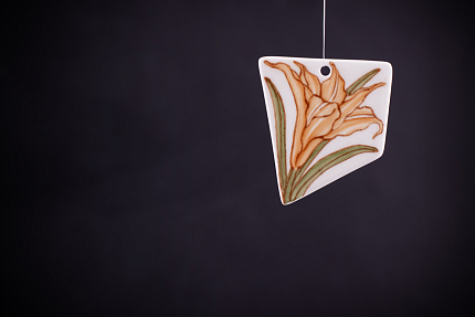 Кулон Цветы осенние, форма Осколок, арт 60.21098.00.1