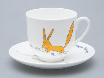 Подарочный набор Чашка с блюдцем, форма Ландыш рисунок Маленький Принц и Лис арт. 81.27753.00.5, 