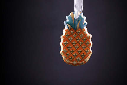 Елочная игрушка Ананас, арт 60.14691.00.1