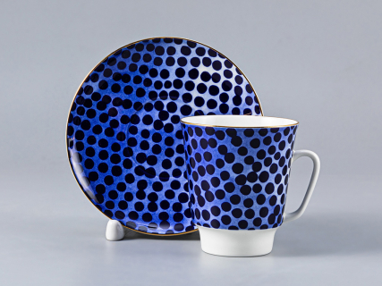 Чашка с блюдцем 165 мл форма Майская рисунок Native, арт. 81.27796.00.1, 