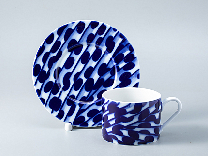 Чашка с блюдцем форма Соло рисунок Реки России. Енисей арт. 81.28756.00.1