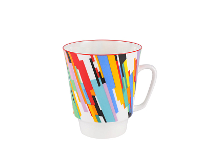 Чашка с блюдцем 165 мл форма Майская рисунок Движение 2, арт. 81.27267.00.1