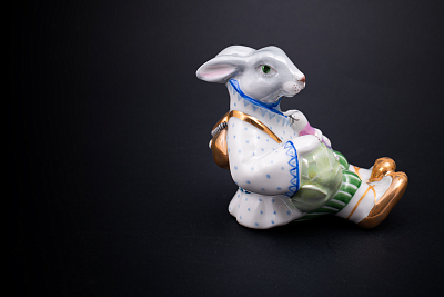 Скульптура, форма Заяц с капустой, рисунок Друзья, арт. 62.16543.00.1