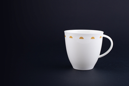 Чашка чайная Крем-брюле на форме Оливия, рисунок 2, арт 60.15931.00.1