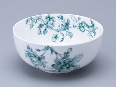 Салатник 160 мм форма Восточная Рисунок Monplaisir Green, арт. 80.48344.00.1