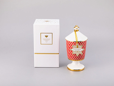 Подарочный Набор Свеча ароматическая рисунок Скарлетт 2 аромат Пряная карамель, арт. 81.31000.00.1