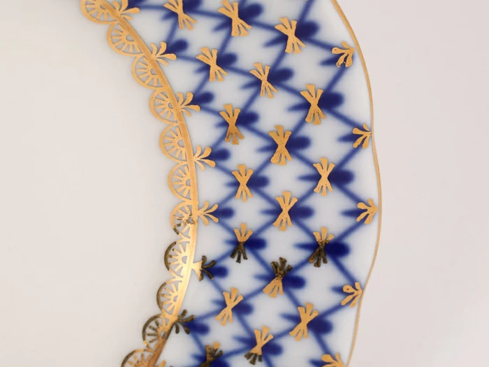 Сервиз чайный форма Тюльпан рисунок Кобальтовая сетка, 6 персон 20 предметов, арт. 81.11141.03.1, 