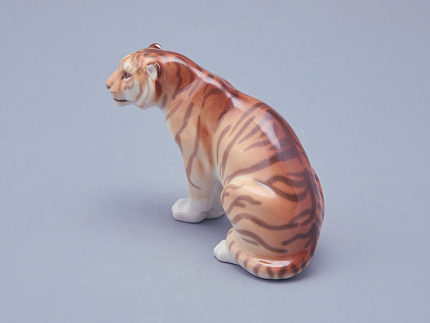 Скульптура форма Тигр сидящий рисунок Тайга , арт. 82.38720.00.1