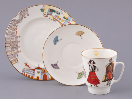 Трехпредметный комплект 165 мл форма Майская рисунок Опера Кармен, арт. 81.33177.00.1, 