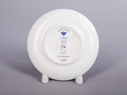 Чашка с блюдцем 165 мл форма Майская рисунок Автопортрет Юрия Никулина, арт. 81.30604.00.1, 