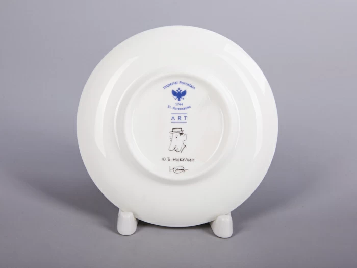 Чашка с блюдцем 165 мл форма Майская рисунок Автопортрет Юрия Никулина, арт. 81.30604.00.1, 