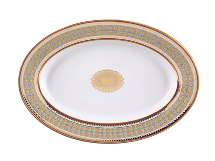 Блюдо овальное 360 мм форма Европейская 2 рисунок Бельведер арт. 80.96535.00.1